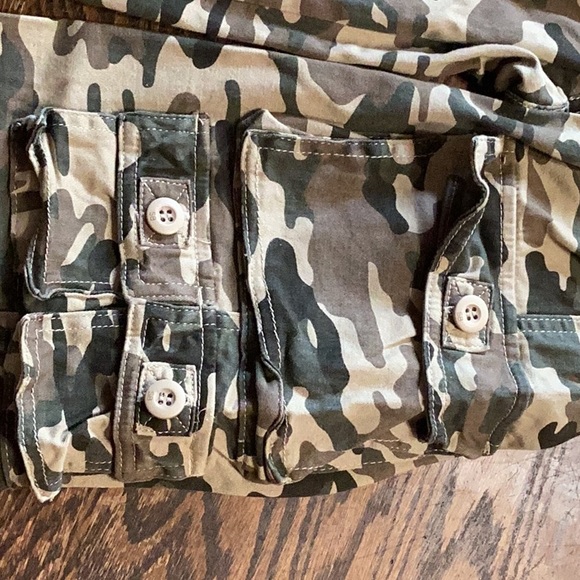 Women’s’ cargo camouflage elastic waist pants so. M - Picture 6 of 10